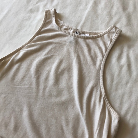 Halter top white/cream crop top - Picture 2 of 2